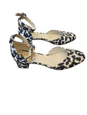 Cabi Leopard Print Ankle Strap Pumps - Women Shoes